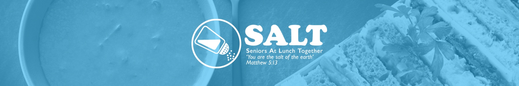 Seniors At Lunch Together SALT Banner